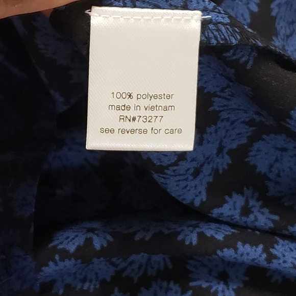 Elizabeth and James Blue Floral Long Sleeve Maxi Dress Small Boho Shabby Goth - Picture 7 of 13